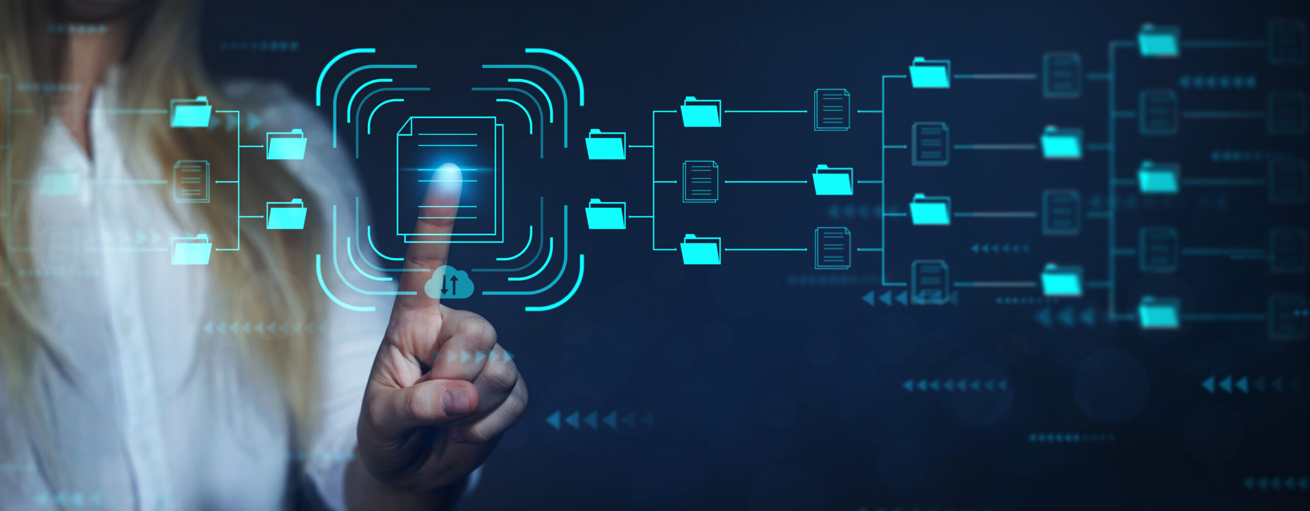 Document Management System Or Dms. Automation Software To Archiving And Efficiently Manage And Information Files. Knowledge And Documentation Corporate. Internet Technology Concept.
