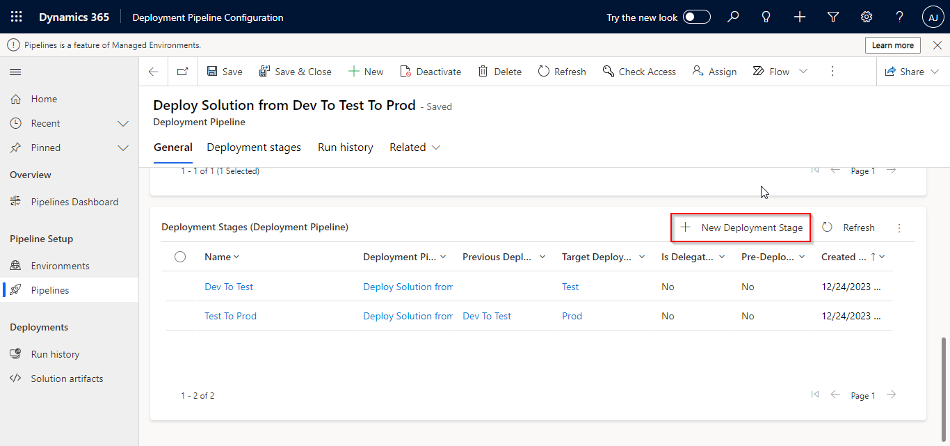 Deployment Stages