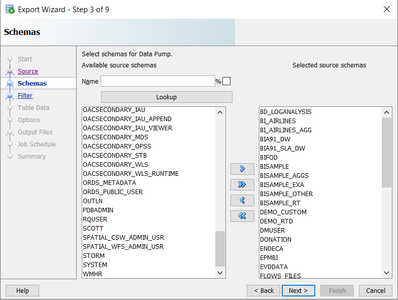 SQL Developer Data Pump