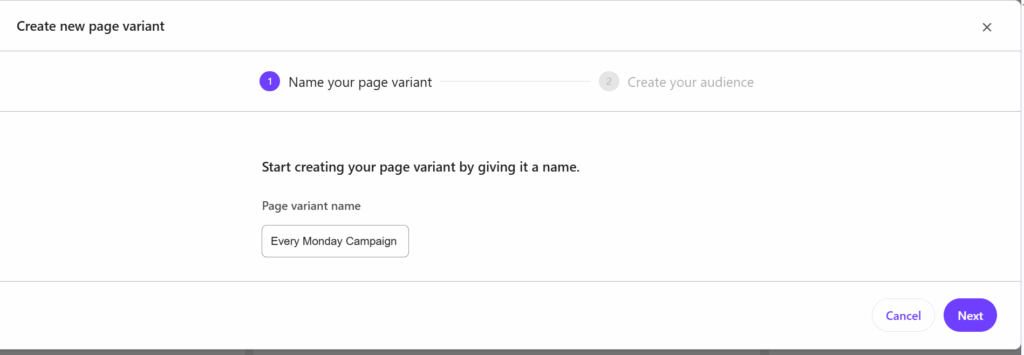 Create Variant