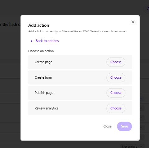 Actions